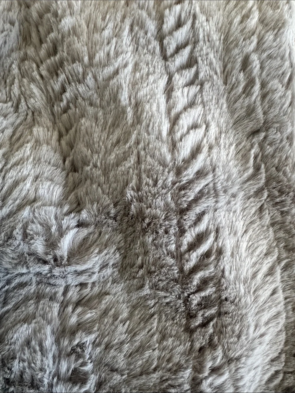 Waterproof Pet Blanket & Furniture Protector - Gray faux Fern